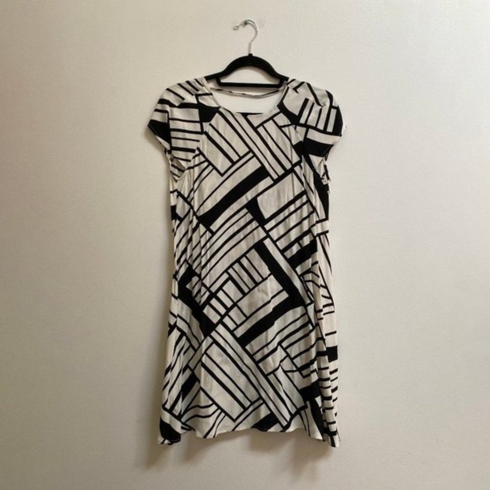 Zara Geometric Block Pattern Dress XS
